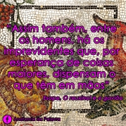 Citação fábula O rouxinol e o gavião, Esopo, livro da Martin Claret