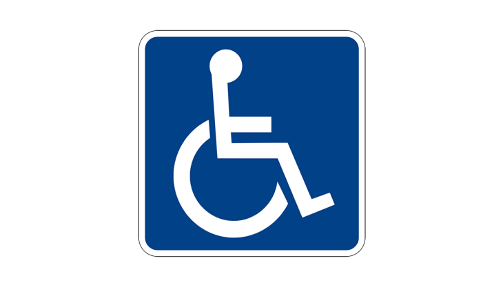 Placa pessoa com deficiência
